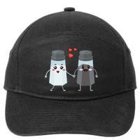 Salt And Pepper Shaker Couple Gift For Chefs And Cooks 7-Panel Snapback Hat