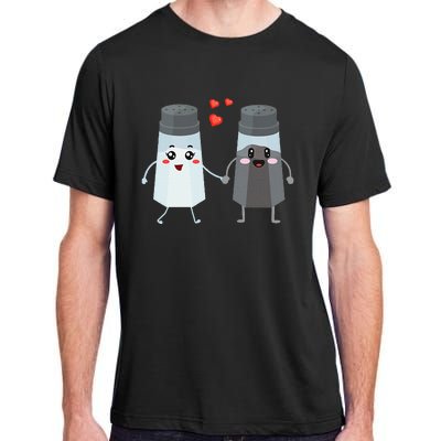 Salt And Pepper Shaker Couple Gift For Chefs And Cooks Adult ChromaSoft Performance T-Shirt