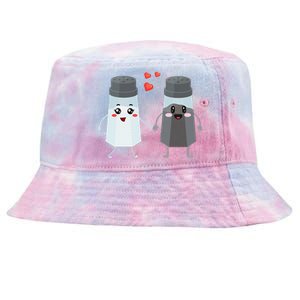 Salt And Pepper Shaker Couple Gift For Chefs And Cooks Tie-Dyed Bucket Hat