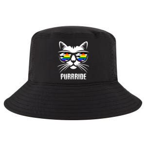 Straight Ally Pride Flag Cat Purrride Funny Straight Ally Gift Cool Comfort Performance Bucket Hat