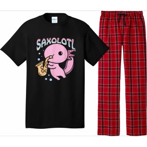 Saxolotl Axolotl Playing Saxophone Pajama Set