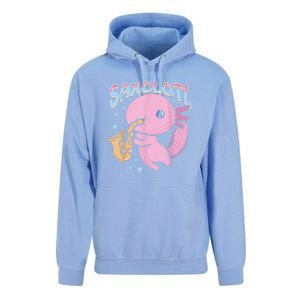 Saxolotl Axolotl Playing Saxophone Unisex Surf Hoodie