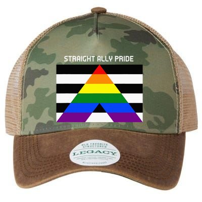 Straight Ally Pride Flag For Any Proud Heterosexual Ally Legacy Tie Dye Trucker Hat