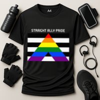 Straight Ally Pride Flag For Any Proud Heterosexual Ally Performance Shirt