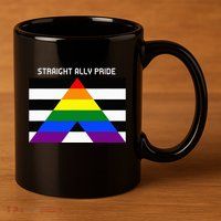 Straight Ally Pride Flag For Any Proud Heterosexual Ally 11oz C Handle Ceramic Mug