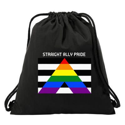 Straight Ally Pride Flag For Any Proud Heterosexual Ally Drawstring Bag