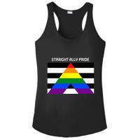 Straight Ally Pride Flag For Any Proud Heterosexual Ally Ladies PosiCharge Competitor Racerback Tank