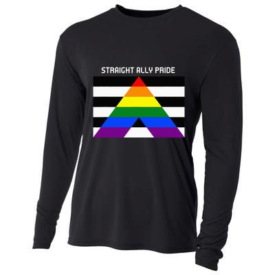 Straight Ally Pride Flag For Any Proud Heterosexual Ally Cooling Performance Long Sleeve Crew