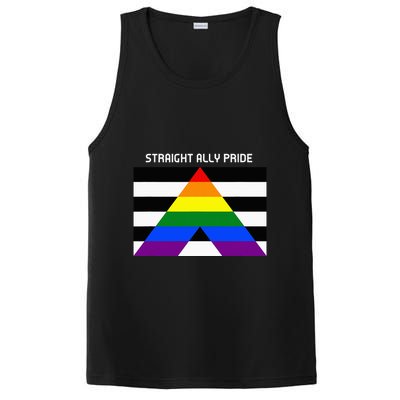 Straight Ally Pride Flag For Any Proud Heterosexual Ally PosiCharge Competitor Tank