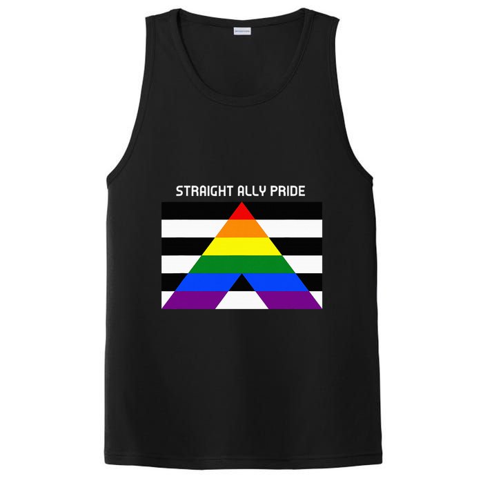 Straight Ally Pride Flag For Any Proud Heterosexual Ally PosiCharge Competitor Tank