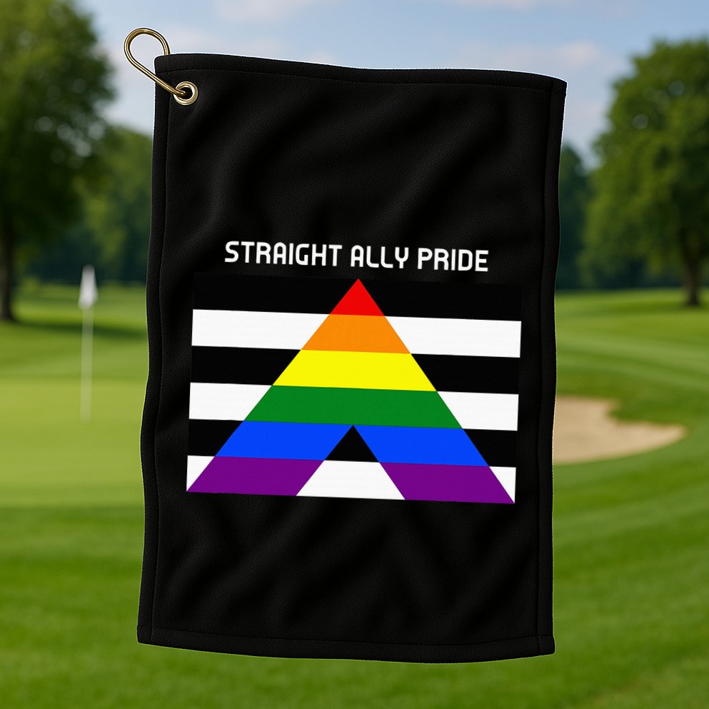 Straight Ally Pride Flag For Any Proud Heterosexual Ally Golf Towel