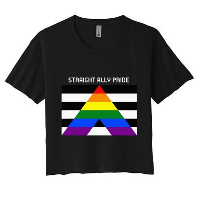 Straight Ally Pride Flag For Any Proud Heterosexual Ally Crop Top