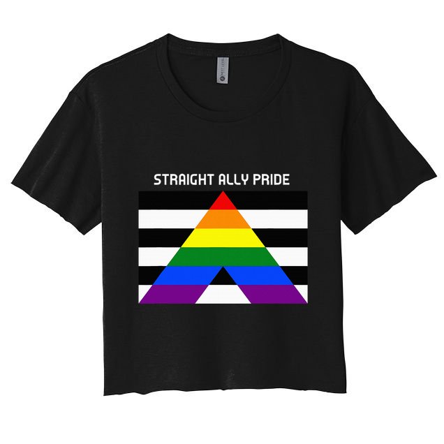 Straight Ally Pride Flag For Any Proud Heterosexual Ally Crop Top