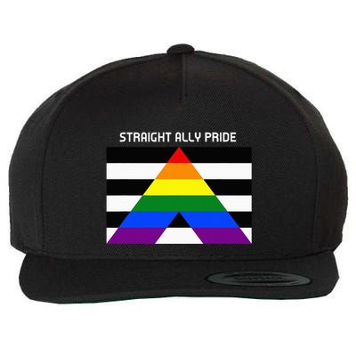 Straight Ally Pride Flag For Any Proud Heterosexual Ally Wool Snapback Cap