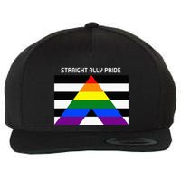 Straight Ally Pride Flag For Any Proud Heterosexual Ally Wool Snapback Cap