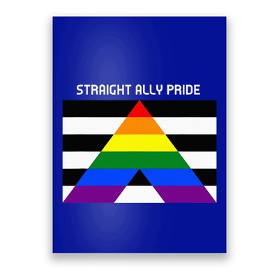 Straight Ally Pride Flag For Any Proud Heterosexual Ally Poster