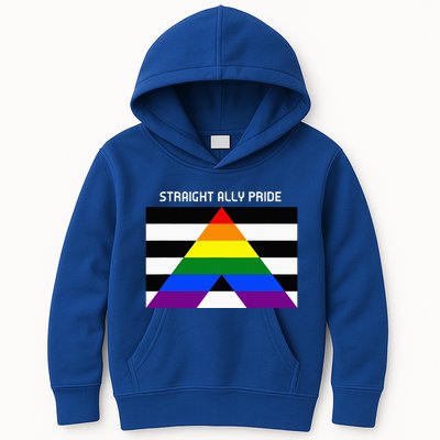 Straight Ally Pride Flag For Any Proud Heterosexual Ally Kids Hoodie