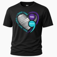 Suicide Awareness Prevention Heart Semi Colon You Matter Cooling Performance Crew T-Shirt