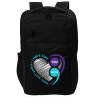 Suicide Awareness Prevention Heart Semi Colon You Matter Impact Tech Backpack