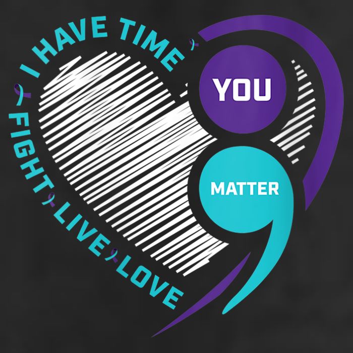 Suicide Awareness Prevention Heart Semi Colon You Matter Adult Drive Performance Visor