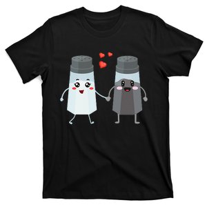 Salt And Pepper Shaker Couple Gift For Chefs And Cooks T-Shirt