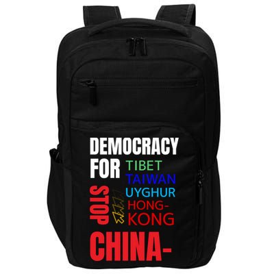 Support And Protest For Taiwan Democracy And Independence Great Gift Impact Tech Backpack