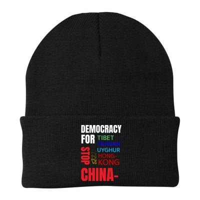 Support And Protest For Taiwan Democracy And Independence Great Gift Beanie