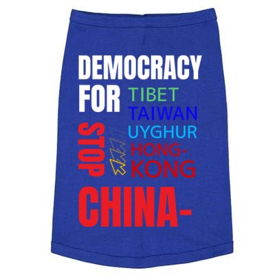 Support And Protest For Taiwan Democracy And Independence Great Gift Doggie Tank