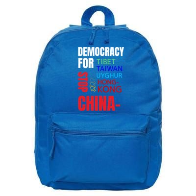 Support And Protest For Taiwan Democracy And Independence Great Gift 16 in Basic Backpack