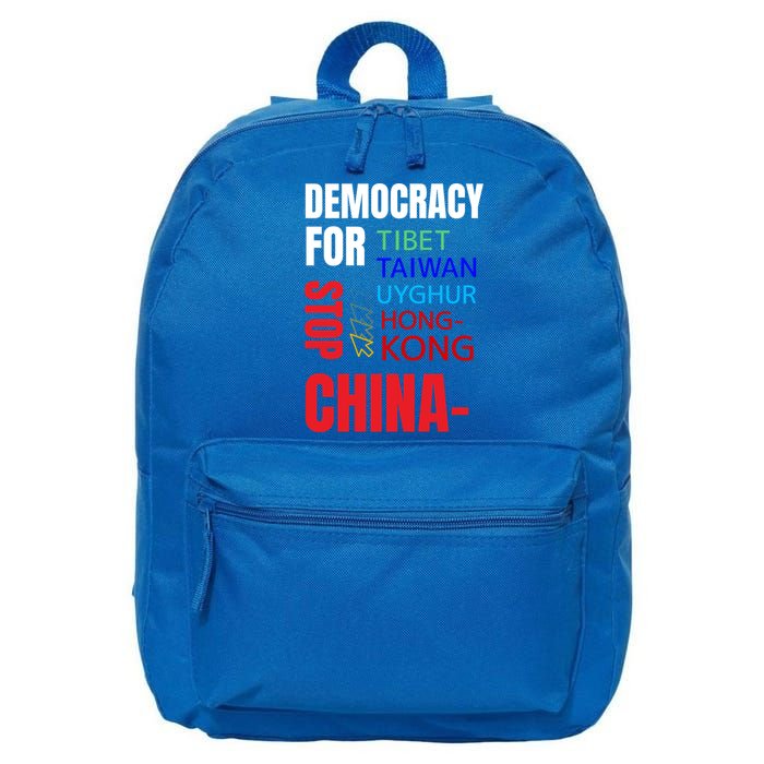 Support And Protest For Taiwan Democracy And Independence Great Gift 16 in Basic Backpack