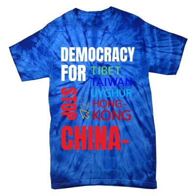 Support And Protest For Taiwan Democracy And Independence Great Gift Tie-Dye T-Shirt