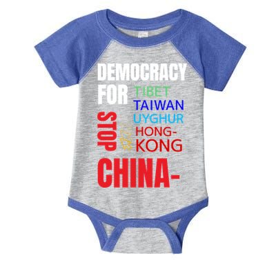 Support And Protest For Taiwan Democracy And Independence Great Gift Infant Baby Jersey Bodysuit