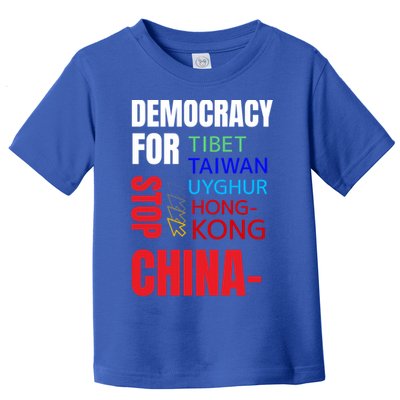 Support And Protest For Taiwan Democracy And Independence Great Gift Toddler T-Shirt
