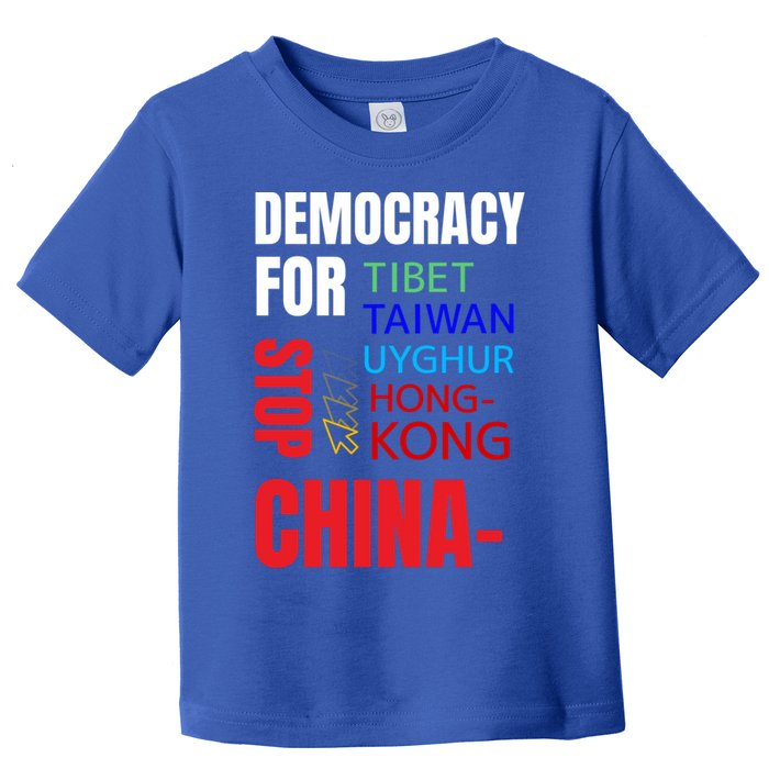 Support And Protest For Taiwan Democracy And Independence Great Gift Toddler T-Shirt