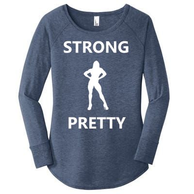 Strong And Pretty Cute Gift Women's Perfect Tri Tunic Long Sleeve Shirt