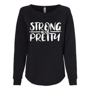 Strong And Pretty Weightlifting Gift Womens California Wash Sweatshirt