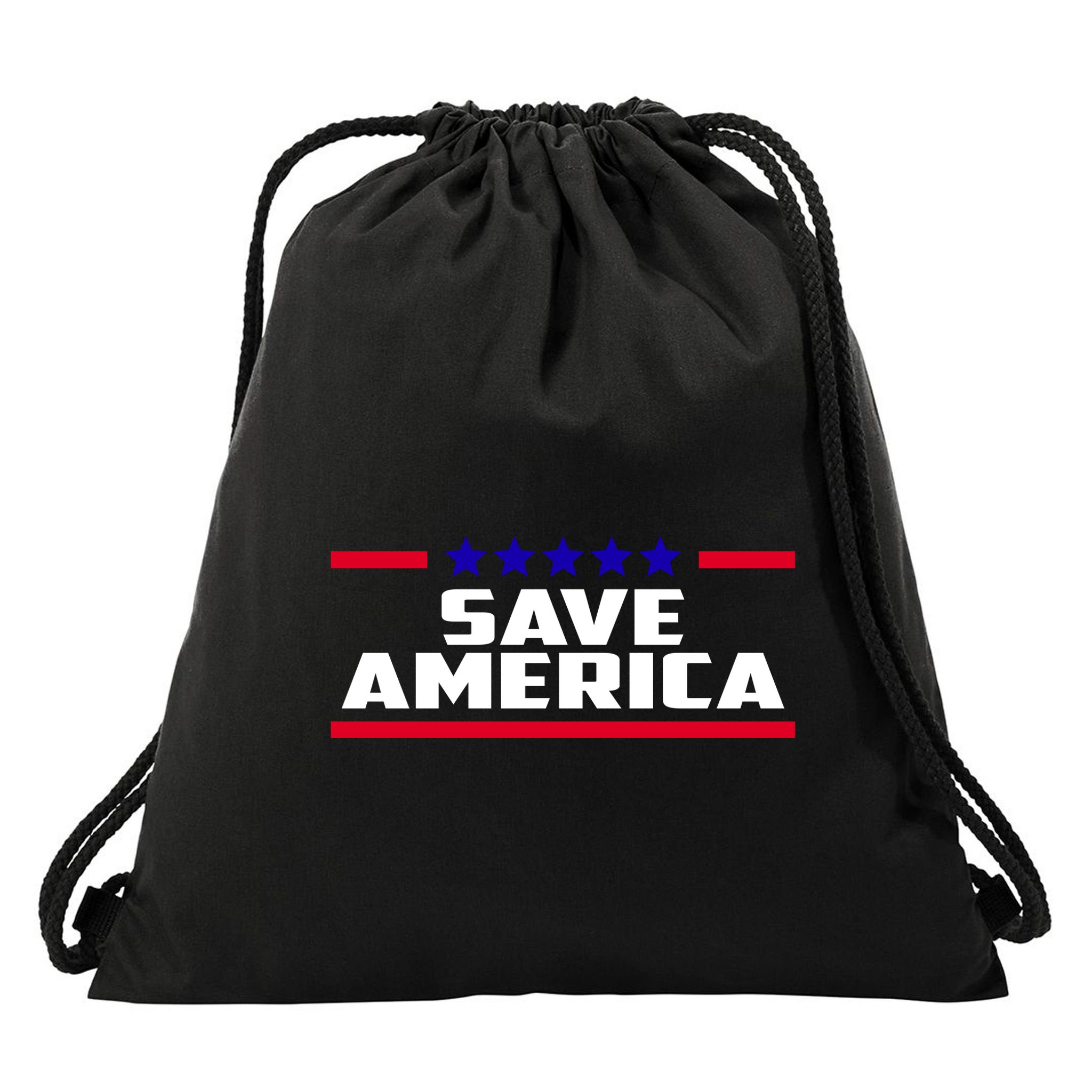 Save America Political Election Drawstring Bag