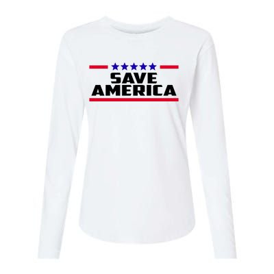 Save America Political Election Womens Cotton Relaxed Long Sleeve T-Shirt