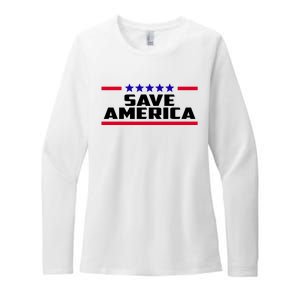 Save America Political Election Womens CVC Long Sleeve Shirt