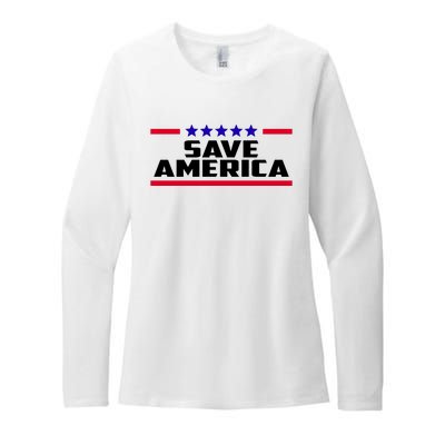 Save America Political Election Womens CVC Long Sleeve Shirt