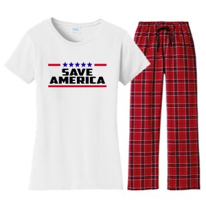 Save America Political Election Women's Flannel Pajama Set