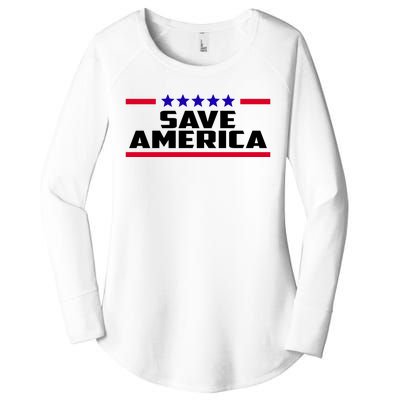 Save America Political Election Women's Perfect Tri Tunic Long Sleeve Shirt