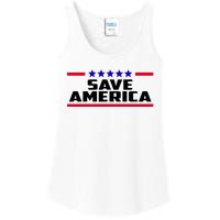 Save America Political Election Ladies Essential Tank