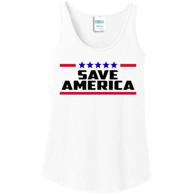 Save America Political Election Ladies Essential Tank