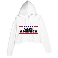 Save America Political Election Crop Fleece Hoodie