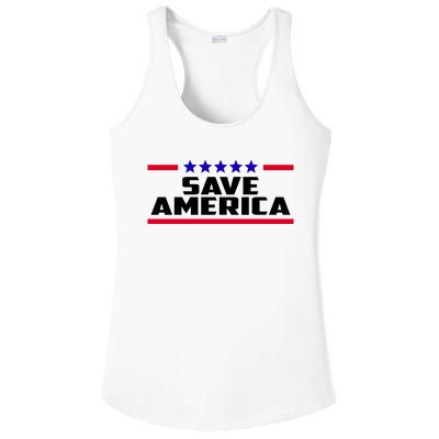 Save America Political Election Ladies PosiCharge Competitor Racerback Tank