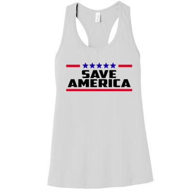 Save America Political Election Women's Racerback Tank