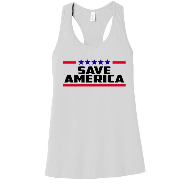 Save America Political Election Women's Racerback Tank