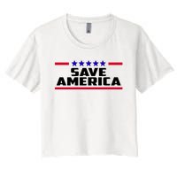 Save America Political Election Women's Crop Top Tee