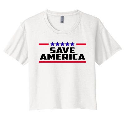 Save America Political Election Women's Crop Top Tee